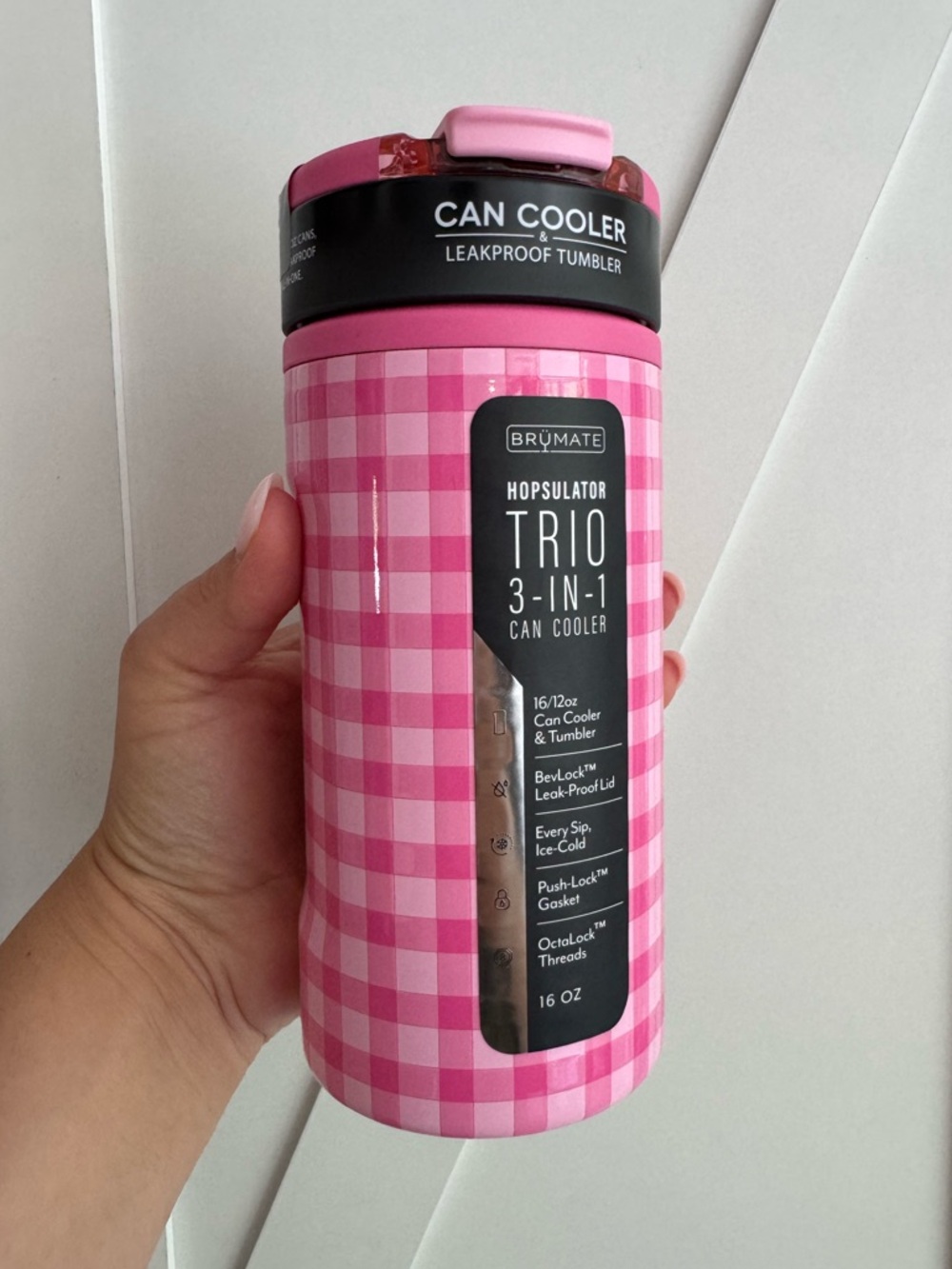 Brumate Pink Gingham Trio